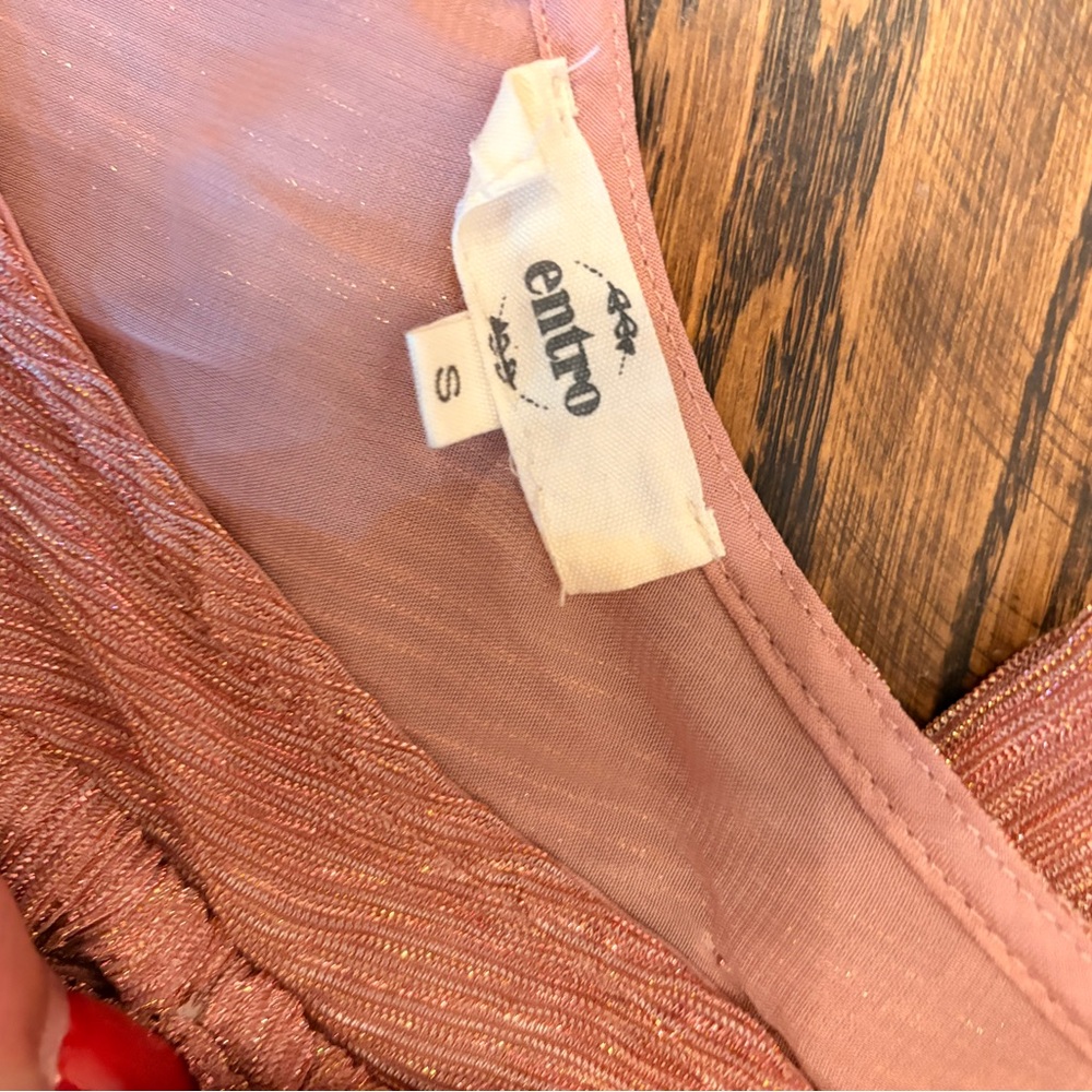 Entro Ruffled Pink Blouse - Picture 2 of 2
